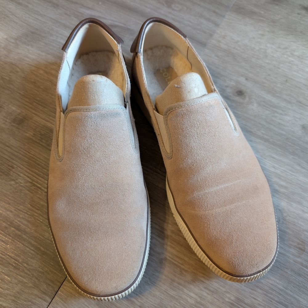 Cole Haan Men Suede Slip-On Sneakers